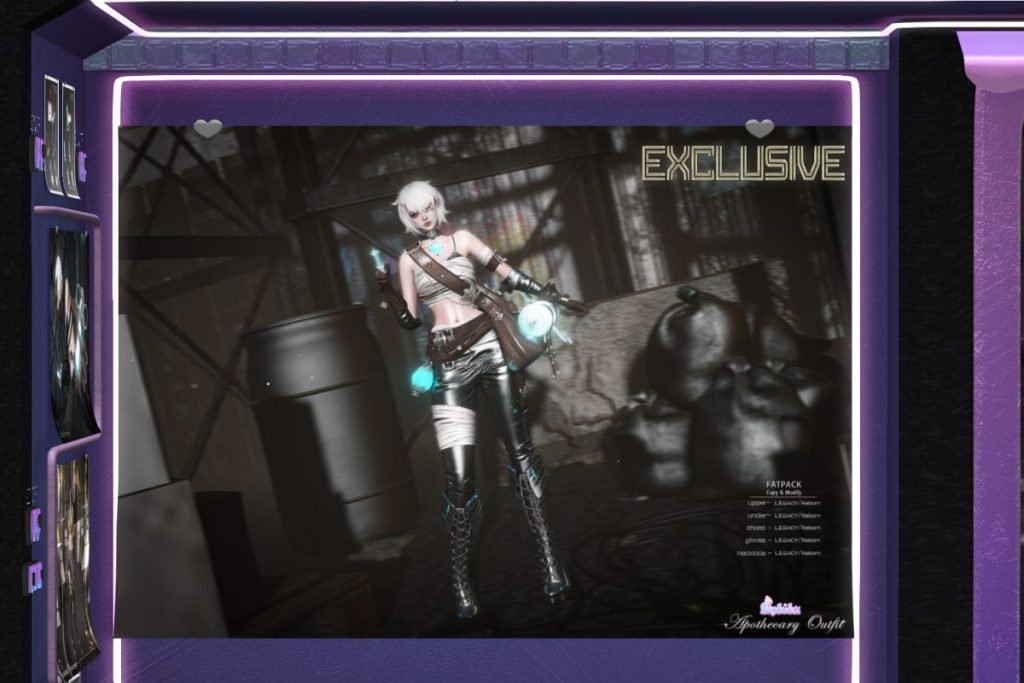 Apothecary Top, Pants, Gloves, &amp; Boots - Legacy/Reborn, L$250-L$280 each/L$888-L$1288 each FP/L$3288 MP