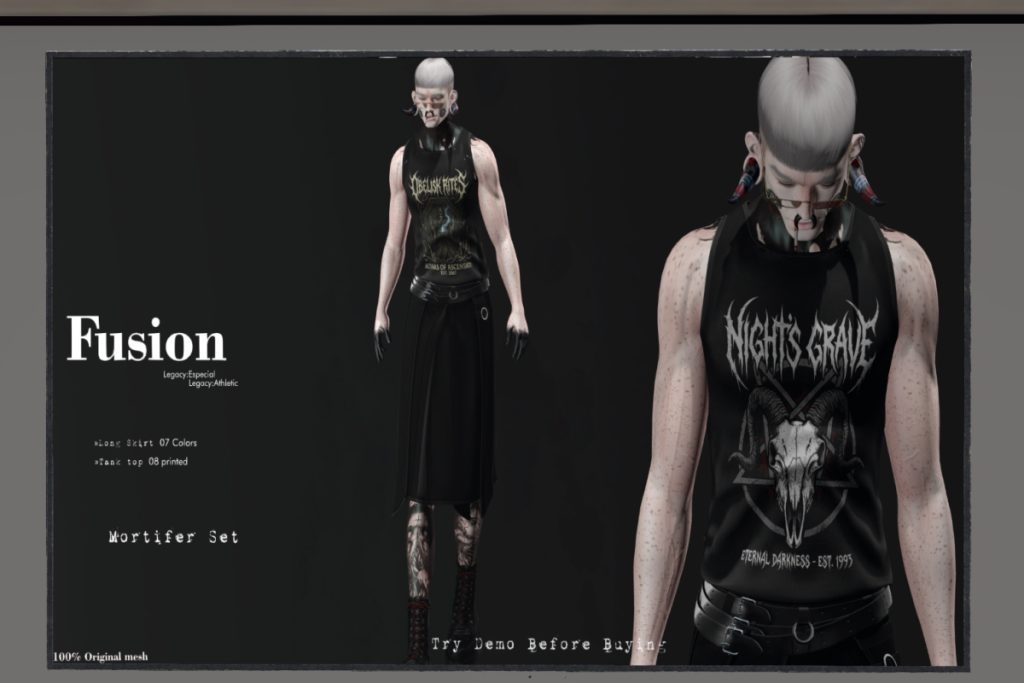 Mortifer Set - Legacy/+mods, L$230 each/L$800 each FP