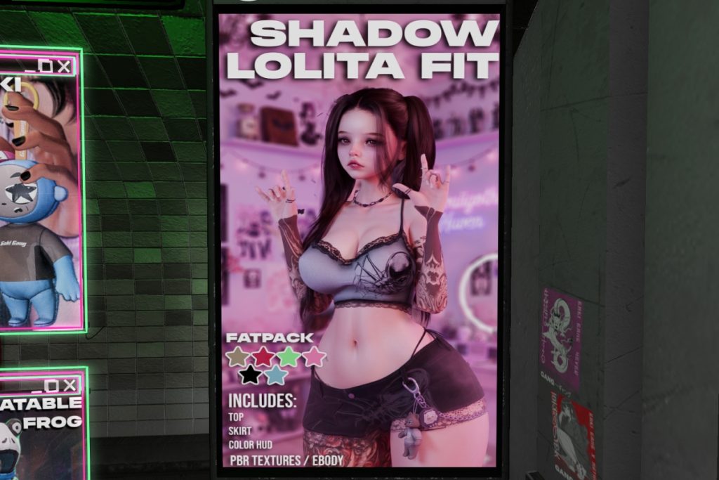 Shadow Lolita Fit - Reborn, L$120 each/L$400 FP