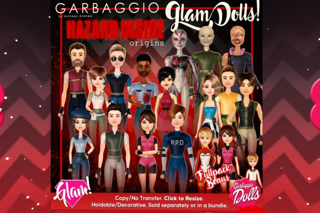 Hazard inside Dolls, L$199 each/L$1299 FP