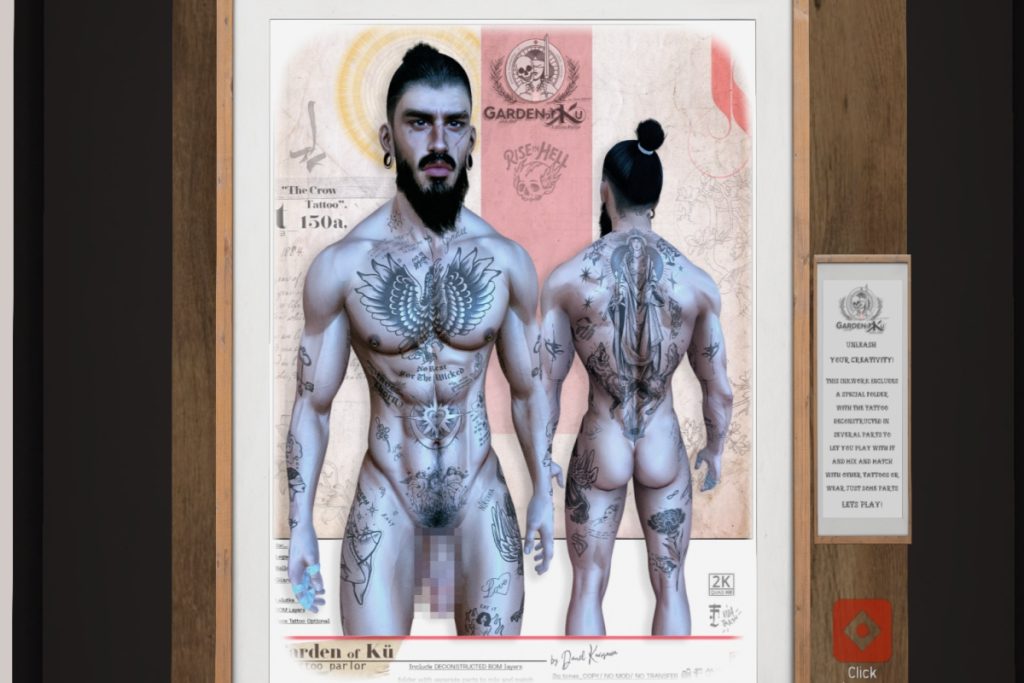 The Crow Tattoo - BOM, L$300