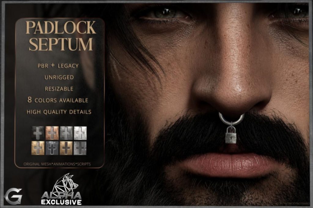 Padlock Septum, L$249
