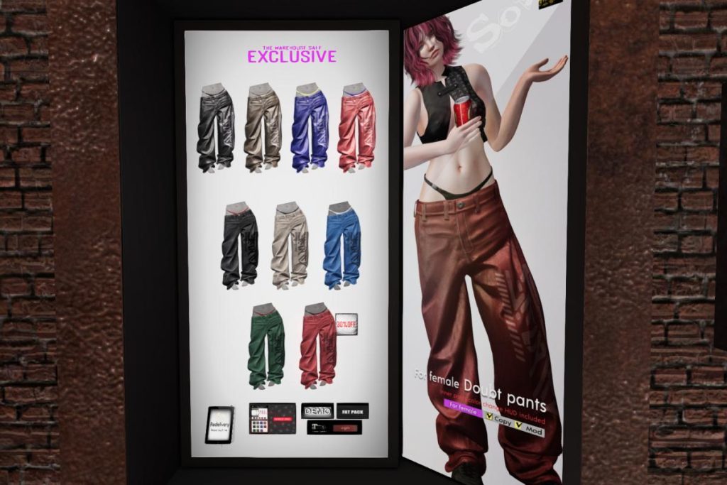 Doubt Pants - Legacy/MaitreyaX, L$161-L$230 each, L$1350 FP