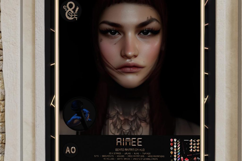 Aimee Bento Animation HUD, L$120 each/L$2500 FP