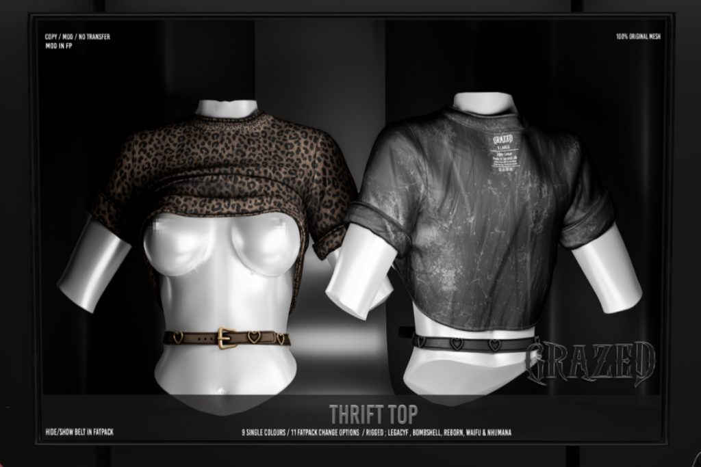 Thrift Top - Legacy/Nhumana/Reborn/+mods, L$299 each/L$1325 FP