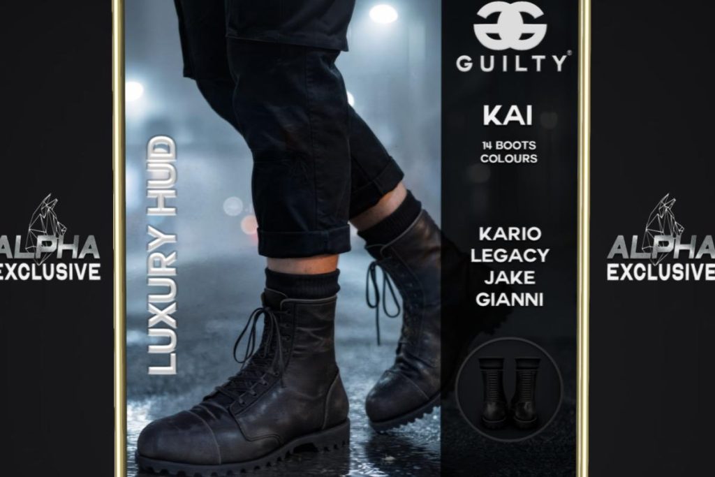 Kai Boots - Gianni/Jake/Kario/Legacy, L$249 each/L$1199 FP
