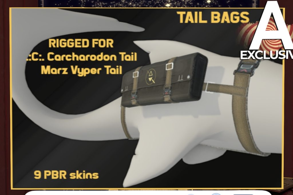 Tail Bags - Carcharodon Tail/Vyper Tail, L$399