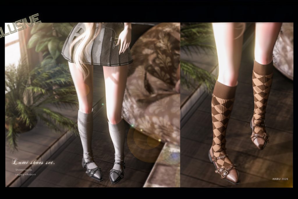 Lumi Shoes &amp; Socks Set - Legacy/Reborn, L$325 each/L$1499 FP