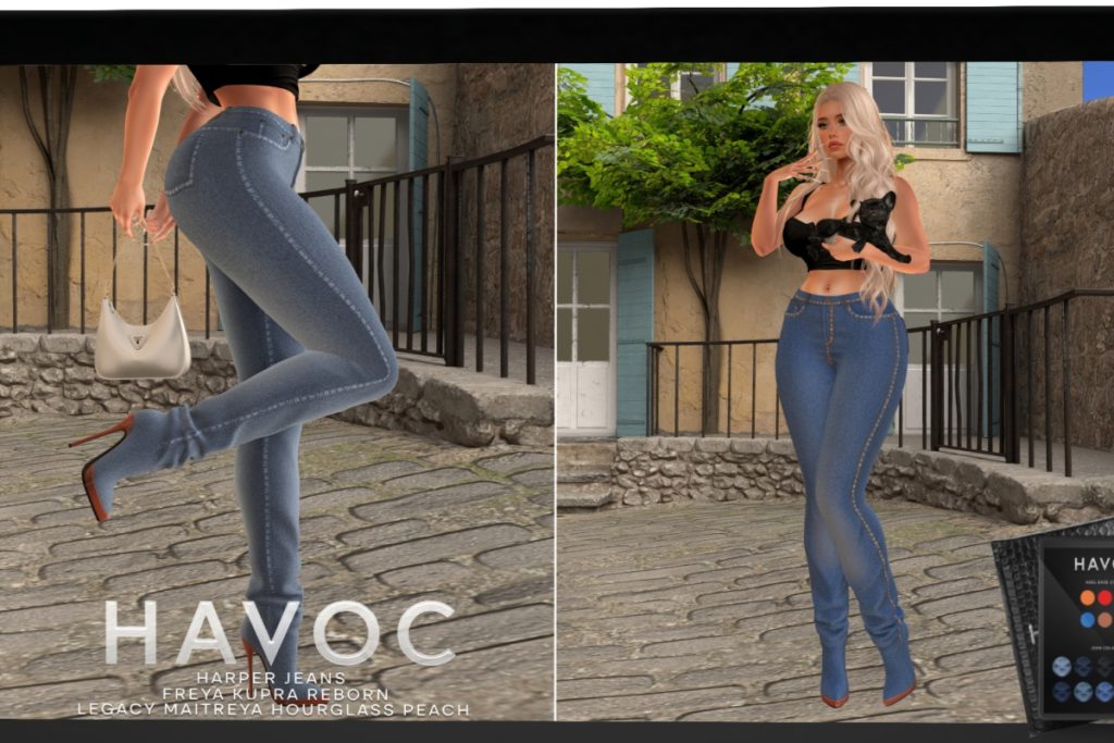 Harper Jeans - Hourglass/Inithium/Legacy/MaitreyaX/Peach/Reborn, L$99 each/L$499 FP