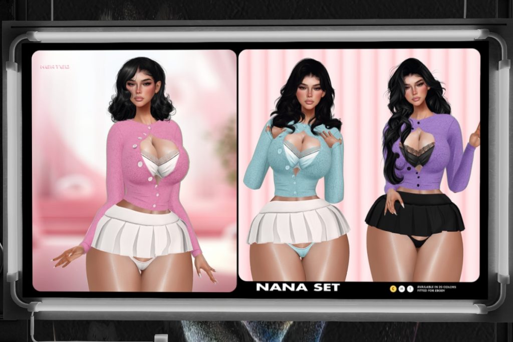 Nana Set - Reborn, L$250 each/L$999 each/L$1899 MP