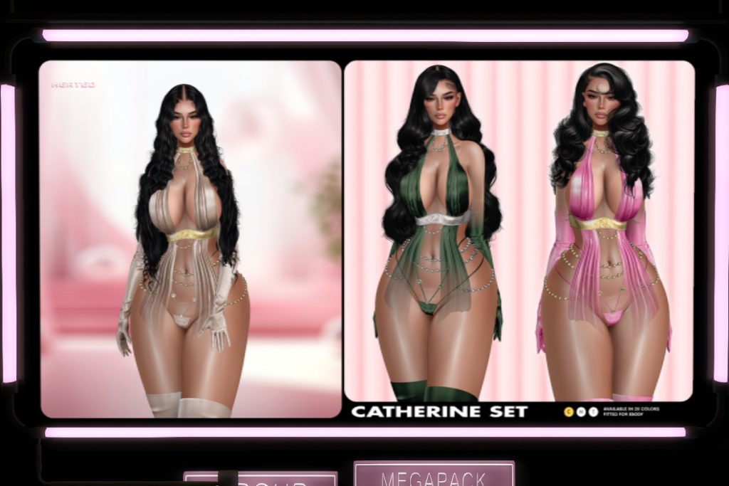 Catherine Set and Stockings - Reborn, L$275 each/L$999 each FP/L$1800 MP