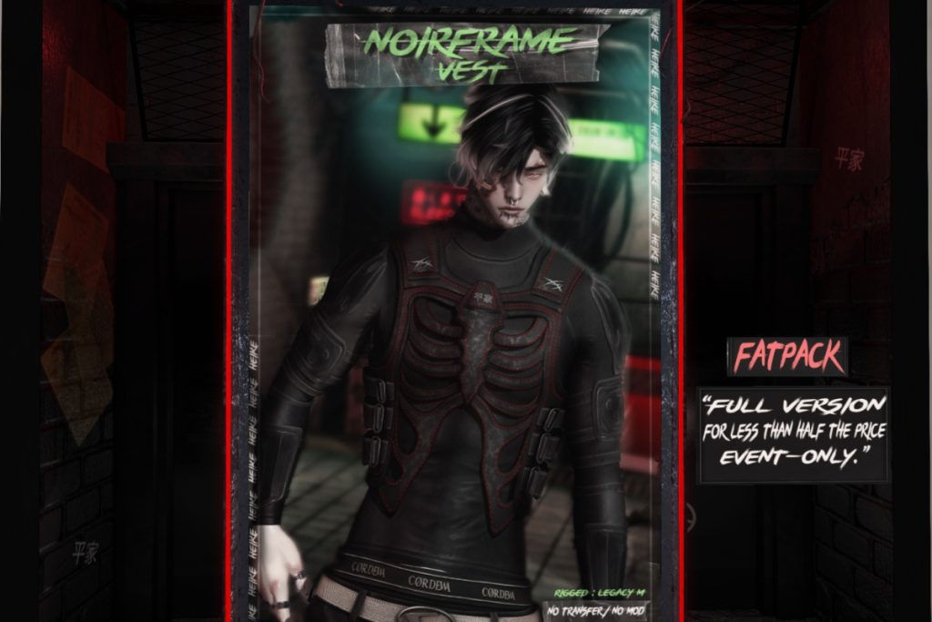 Noireframe Vest - Legacy, L$500