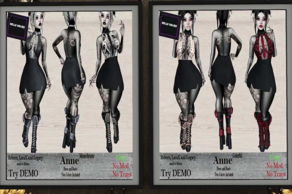 Anne Dress &amp; Boots, L$199 each