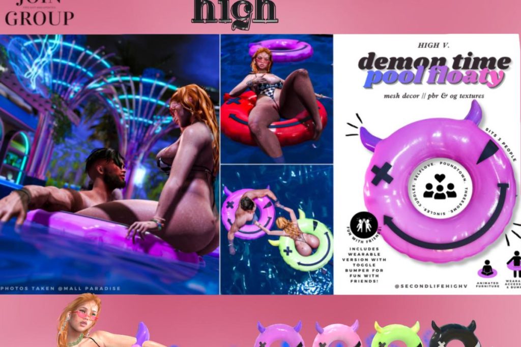 Demon Time Pool Floaty, L$1499 each