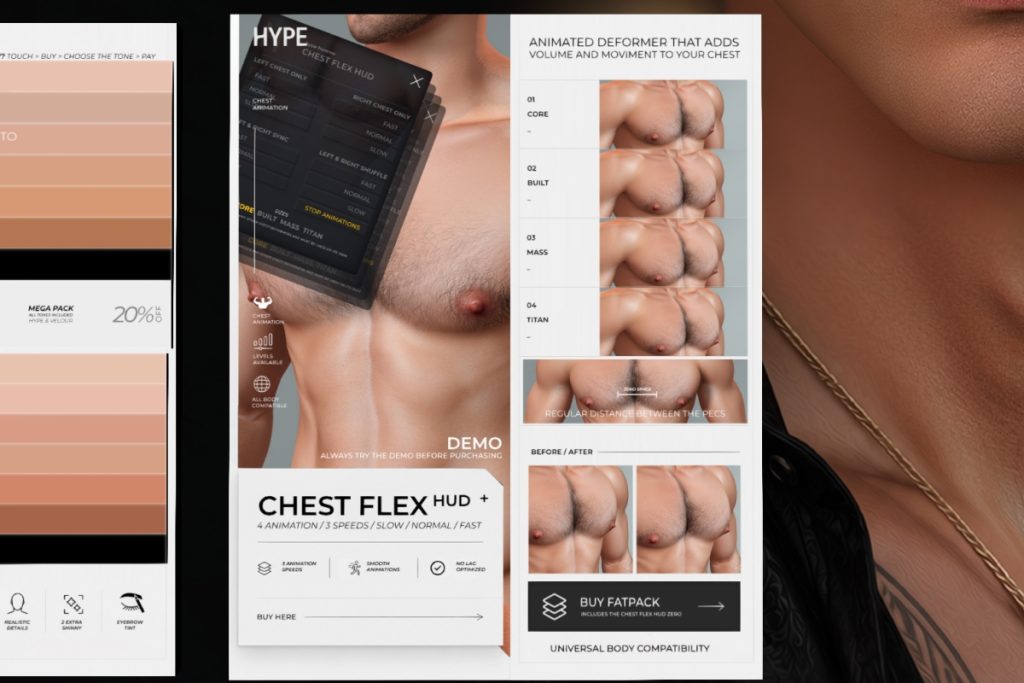 Chest Flex HUD, L$498