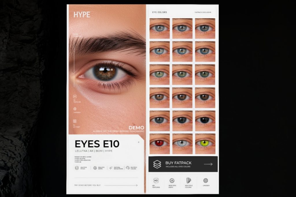 Eyes E10 - BOM/EvoX/AkX, L$225