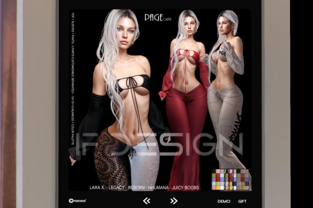 Paige Outfit - Legacy/MaitreyaX/Nhumana/Reborn/+mods, L$225