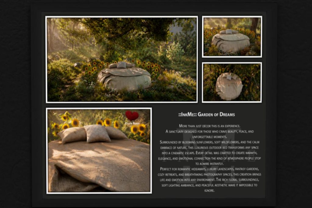 Garden of Dreams, L$250 PG/L$320 Adult