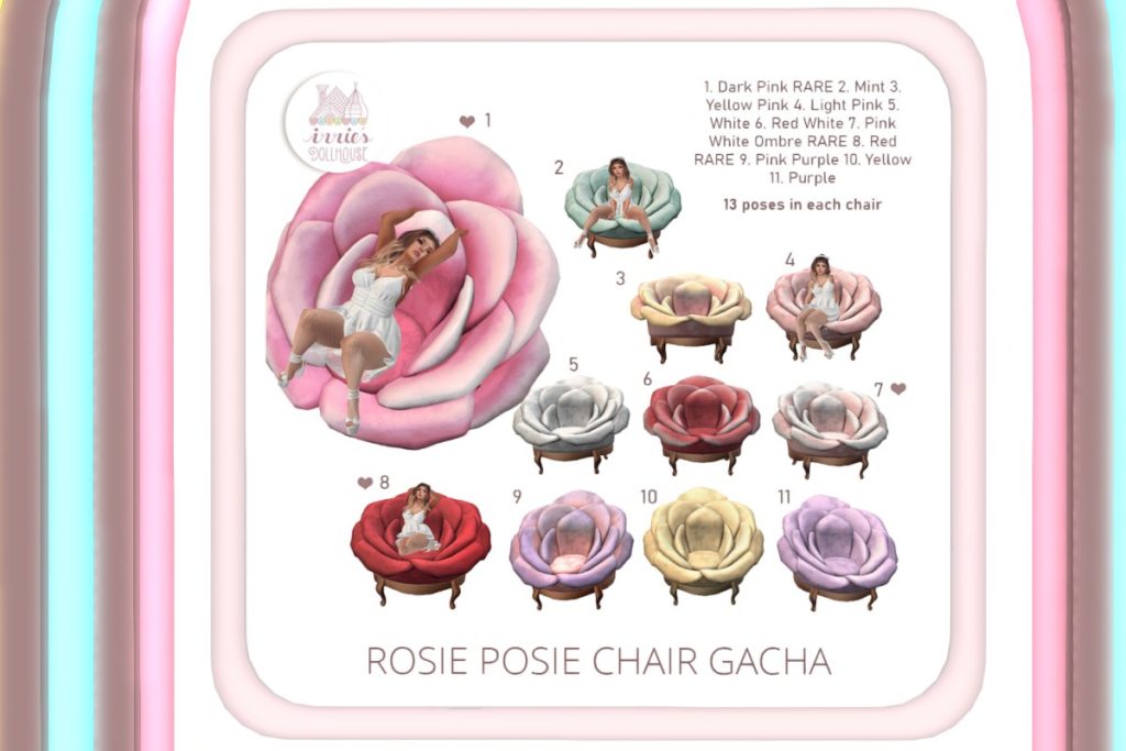 Rosie Posie Chair, L$50 per pull