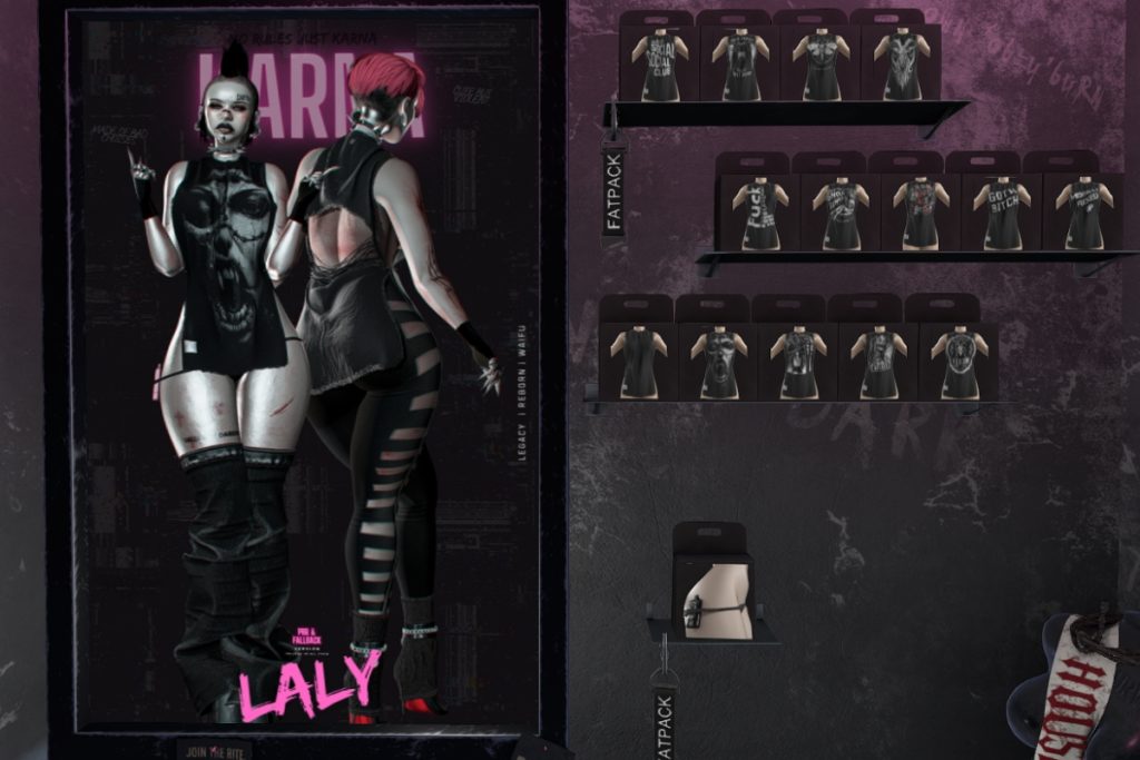 Laly Top - Legacy/Reborn/+mods, L$399 each/L$1899 FP
