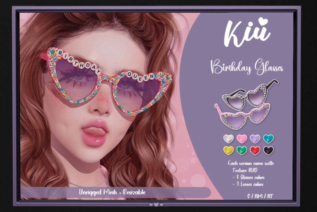 Birthday Glasses, L$250 each