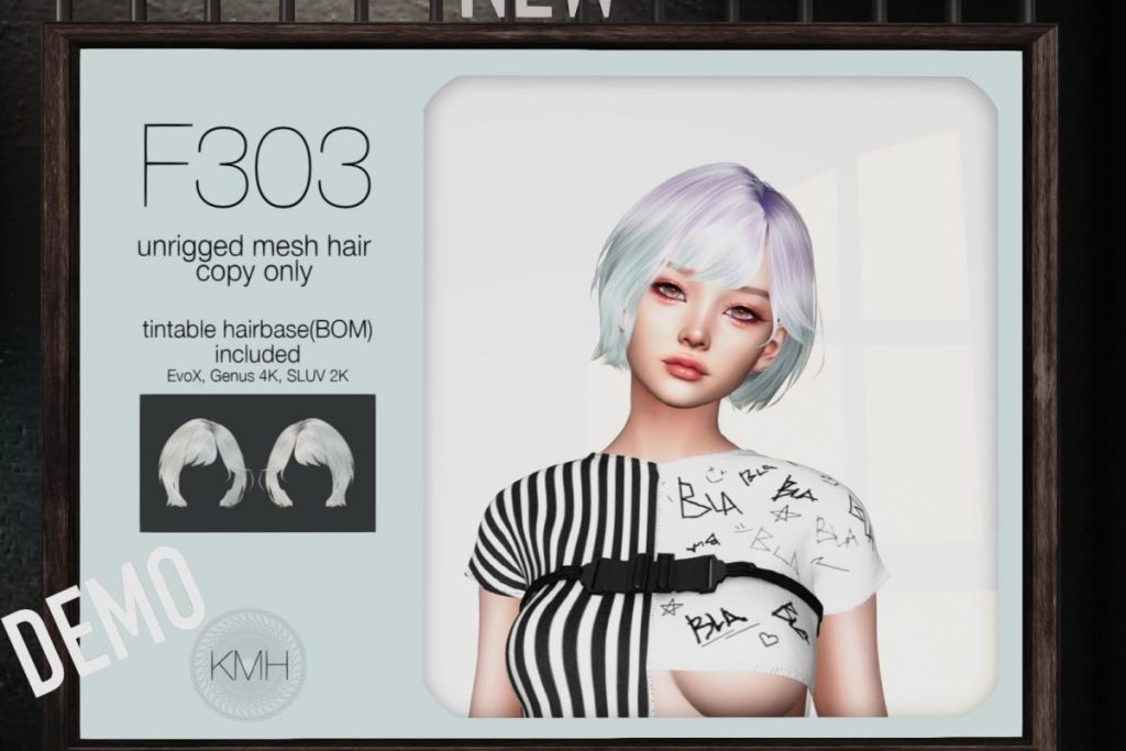F303 Hair - EvoX/Genus/SLUV, L$325 each/L$468 FP