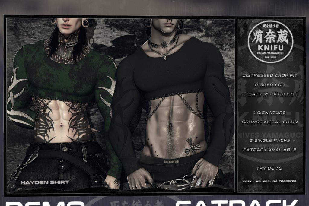 Hayden Shirt - Legacy/+mods, L$400 each/L$1200 FP