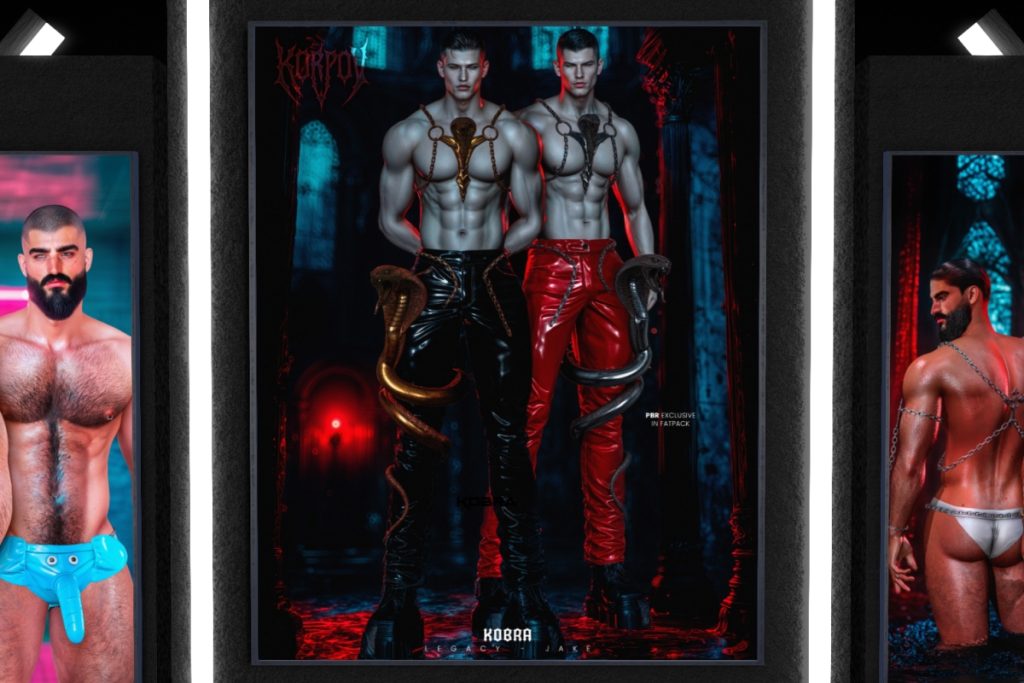 Kobra Harness+Pants - Jake/Legacy/+mods, L$299-L$329 each/L$699-L$1099 each FP
