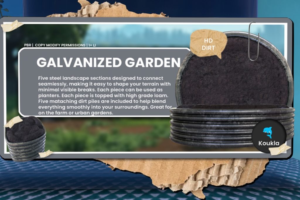Galvanized Garden Set, L$480