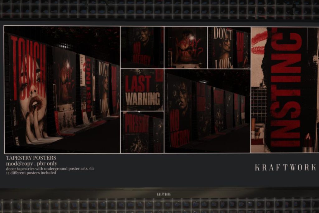 Tapestry Posters, L$299
