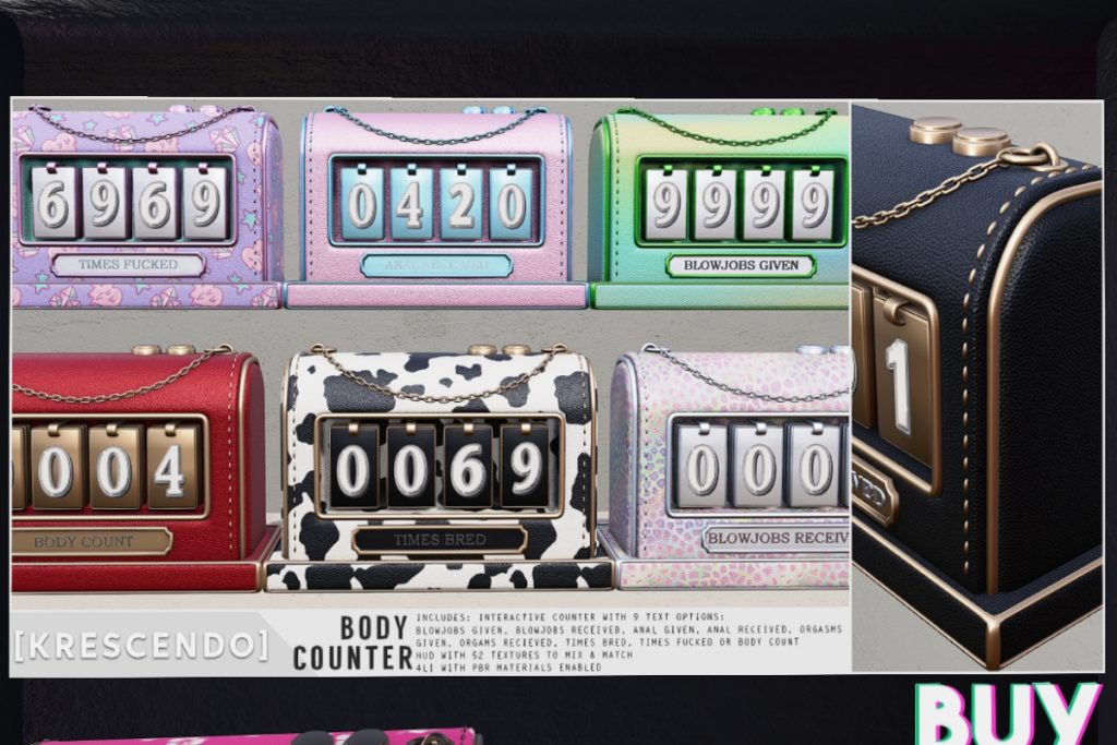 Naughty Body Counter, L$299