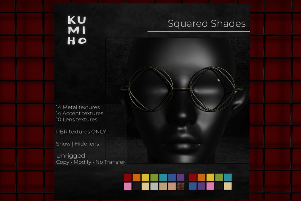 Squared Shades, L$399