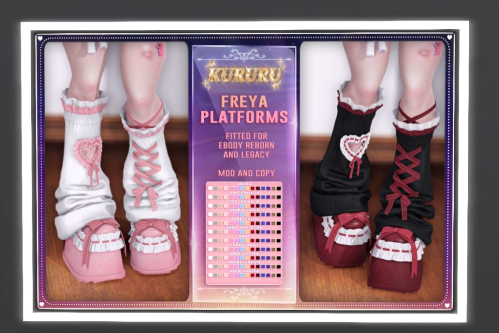 Freya Platforms - Legacy/Reborn, L$465 each/L$899 FP