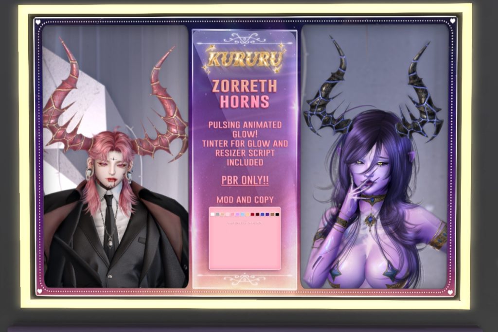 Zorreth Horns, L$350