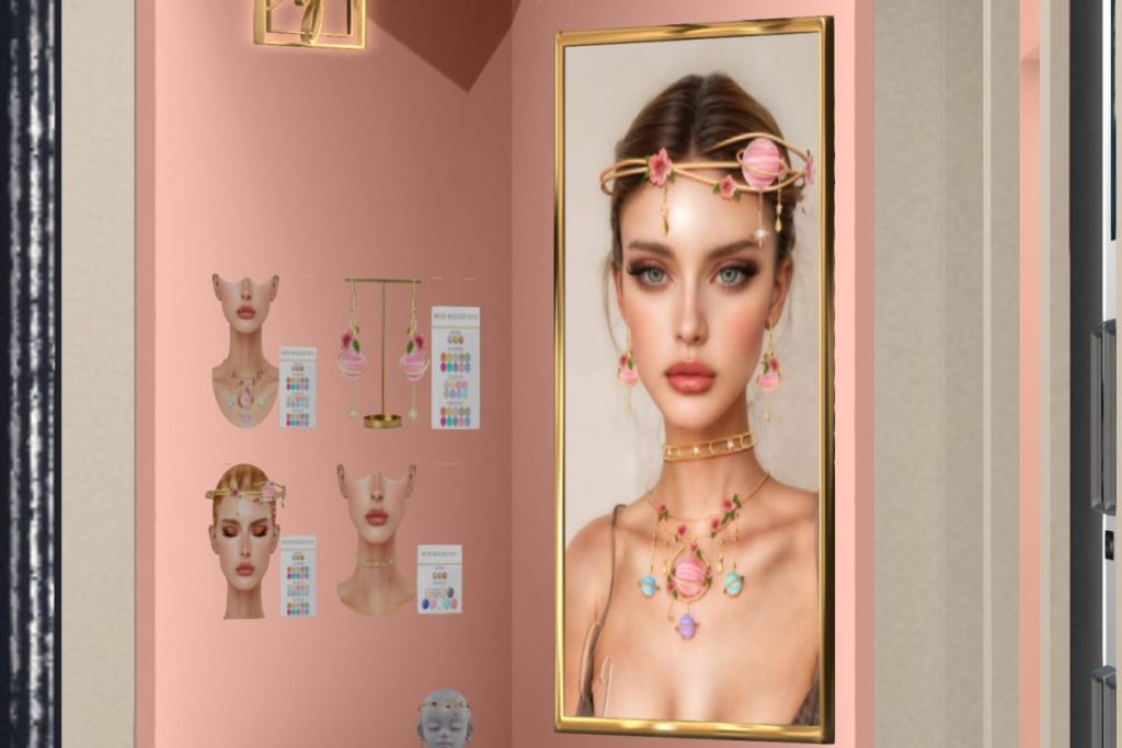 Callisto Headpiece, Necklace, Earrings &amp; Cassiopea Choker, L$188-L$288 each