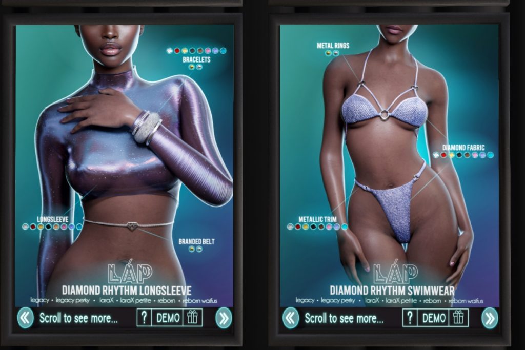 Diamond Rhythm Sneakers -  Legacy/MaitreyaX/Reborn/+mods, L$350 each/L$1500 FP