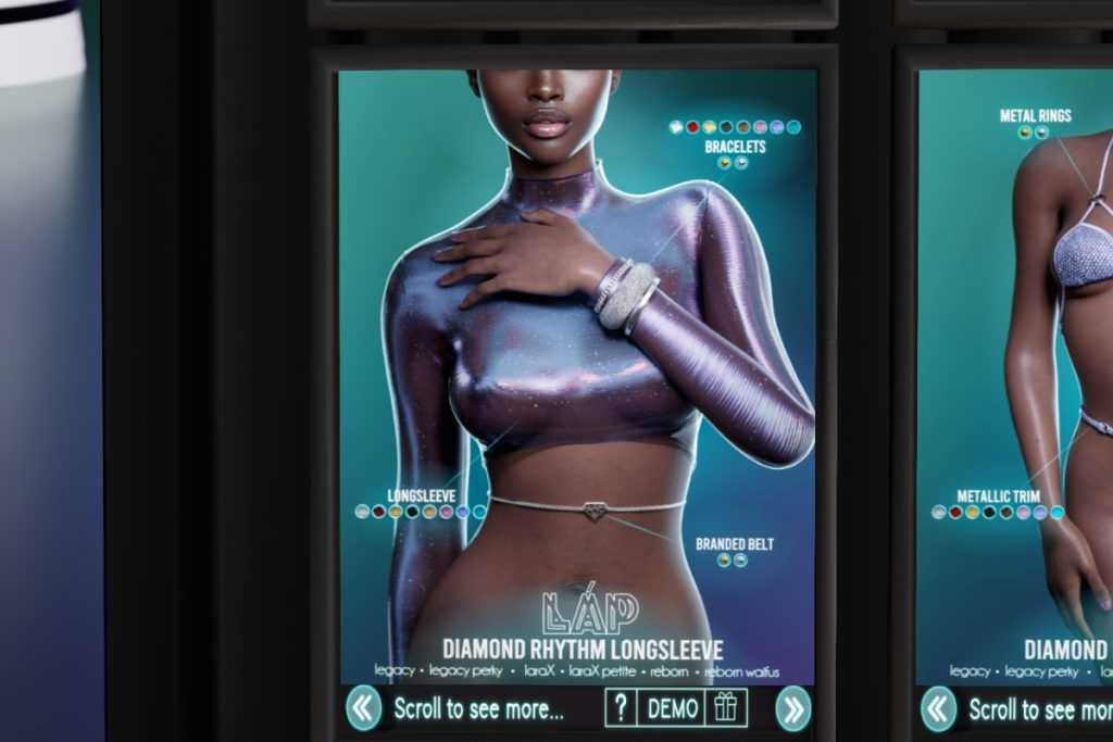 Diamond Rhythm Long Sleeve - Legacy/MaitreyaX/Reborn/+mods, L$450 each/L$2200 FP