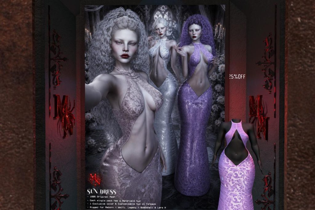 Sun Dress - Legacy/MaitreyaX/Reborn/+mods, L$282 each/L$1613 FP