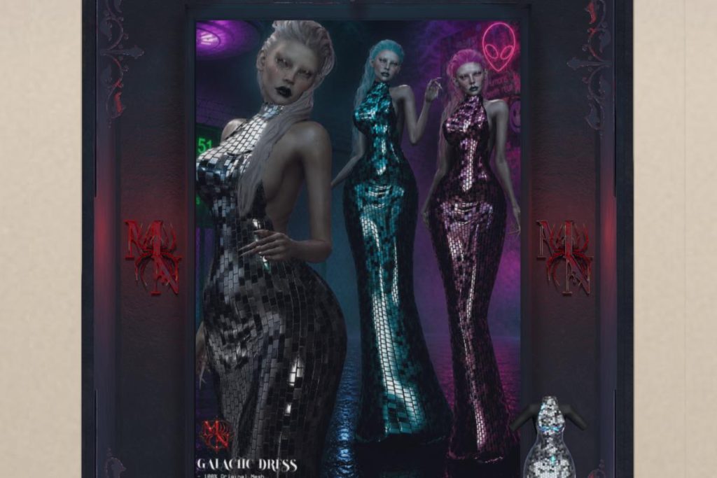 Galactic Dress - Legacy/MaitreyaX/Nhumana/Reborn/+mods, L$288 each/L$1688 FP