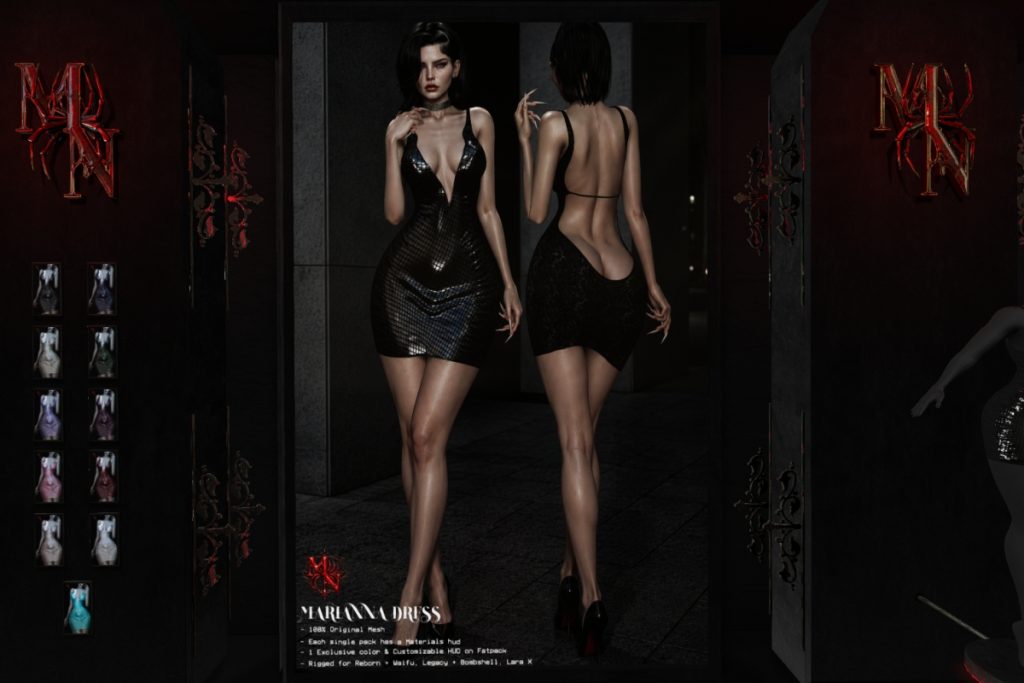 Marianna Dress - Legacy/MaitreyaX/Reborn/+mods, L$288-L$320 each/L$