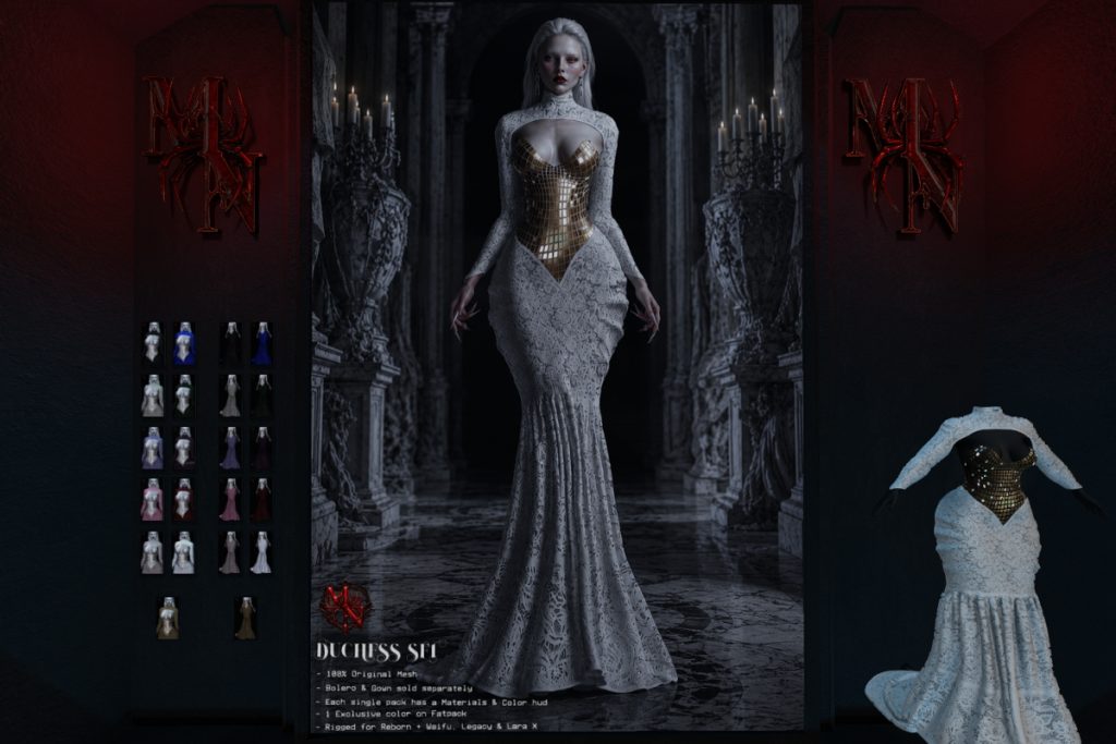 Duchess Set - Legacy/MaitreyaX/Reborn/+mods, L$250-L$399 each/L$1550-L$2250 each FP