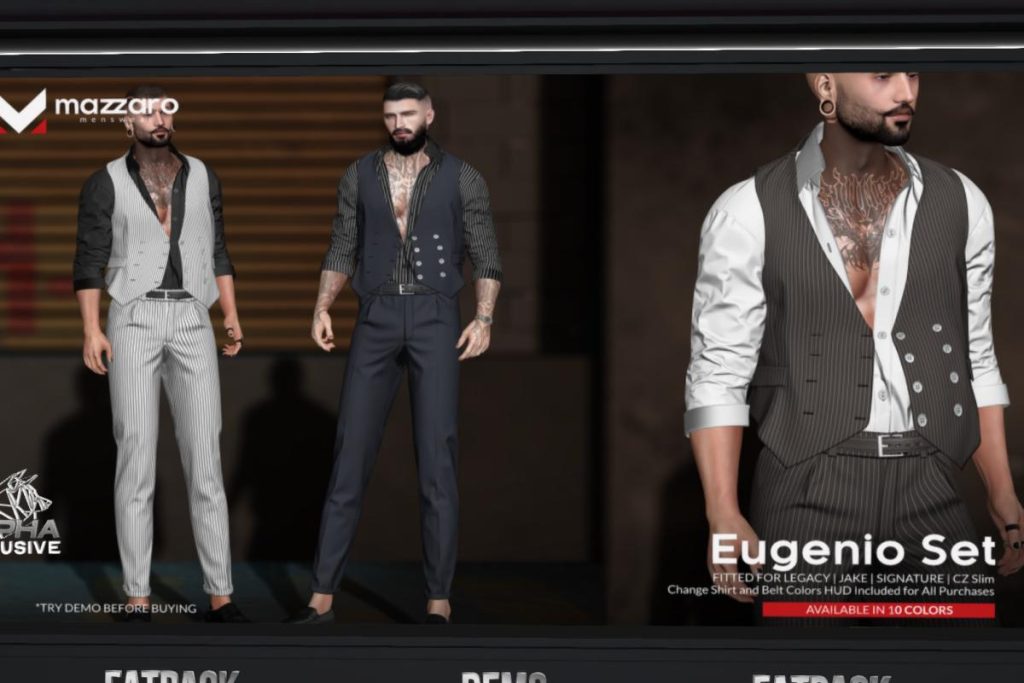 Eugenio Set - CZ Slim/Gianni/Jake/Legacy, L$240 each/L$950 each FP