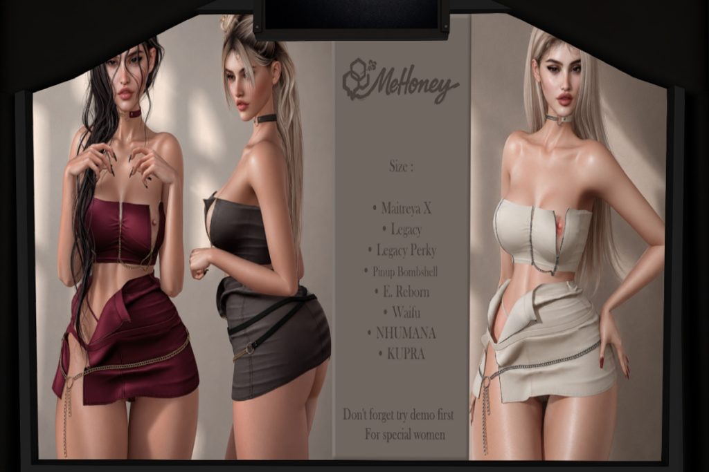 Alex Top and Skirt - Inithium/Legacy/MaitreyaX/Nhumana/Reborn/+mods, L$260 each/L$1200 each FP