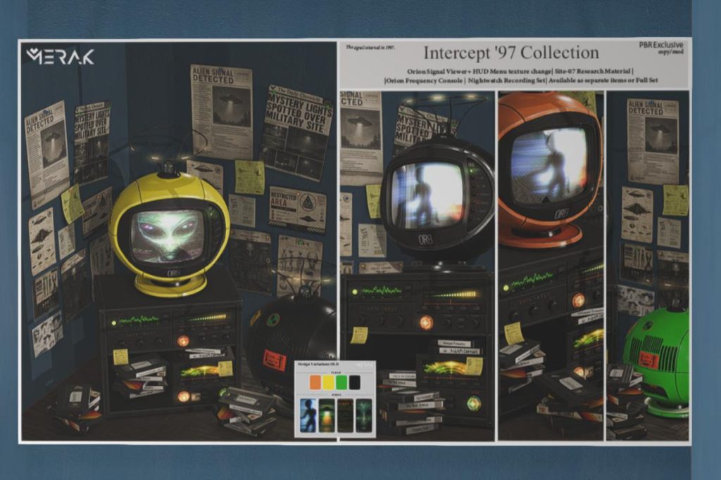Intercept-97 D&eacute;cor, L$88-L$288 each