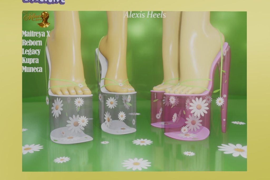 Alexis Heels - Inithium/Legacy/MaitreyaX/Reborn/Yentements, L$299 each/L$999 FP
