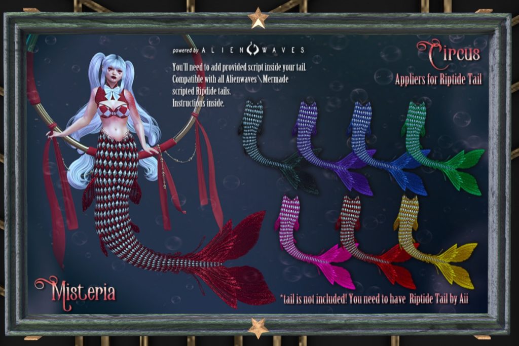 Circus Tail Mod - Aii Riptide Tail, L$450