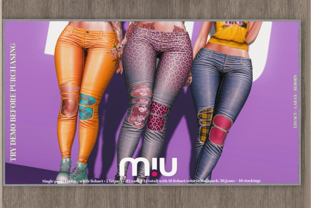 Sugar Rips Jeans - Legacy/MaitreyaX/Reborn, L$288 each/L$2788 FP