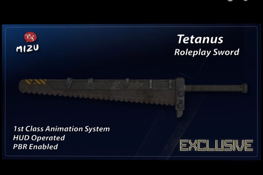 Tetanus Roleplay Sword