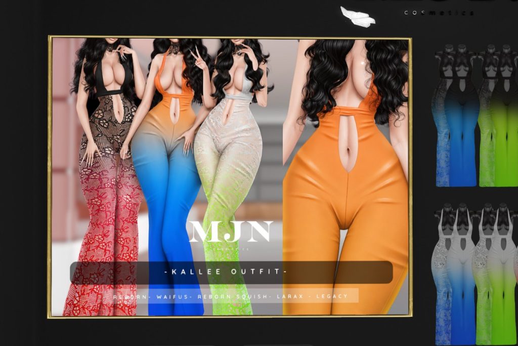 Kallee Outfit - Legacy/MaitreyaX/Reborn/+mods, L$249 each/L$1099 each FP/L$2599 MP