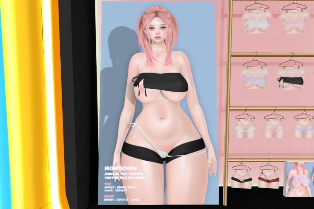 Mokoko Top &amp; Shorts - Legacy/MaitreyaX/Reborn/+mods, L$239-L$249 each/L$1888 FP